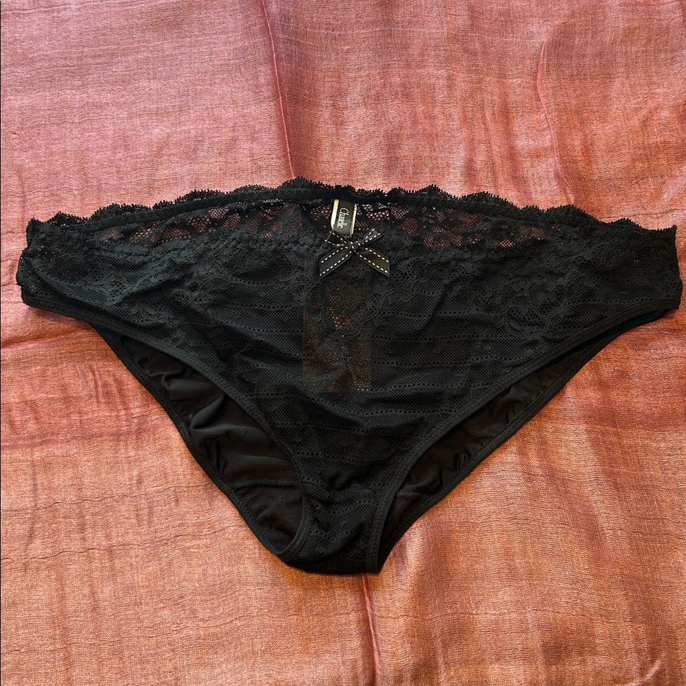 NWT Chantelle black lace panties XL
